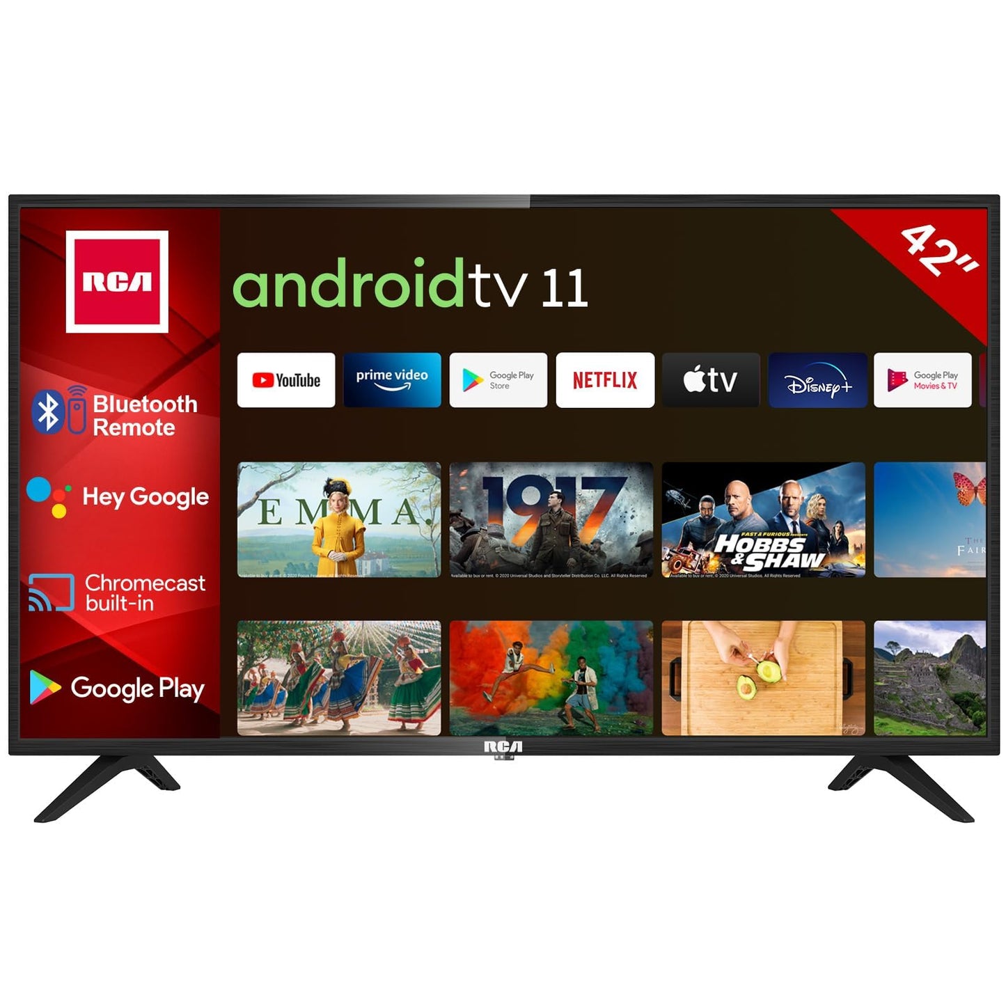 RCA E32 Televisión 32 Pulgadas (81cm) Non Smart LED TV 32" HD,Triple Reducción del Ruido,Modelo de Hotel,Modelo 2024