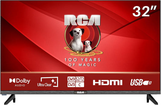 RCA E32 Televisión 32 Pulgadas (81cm) Non Smart LED TV 32" HD,Triple Reducción del Ruido,Modelo de Hotel,Modelo 2024