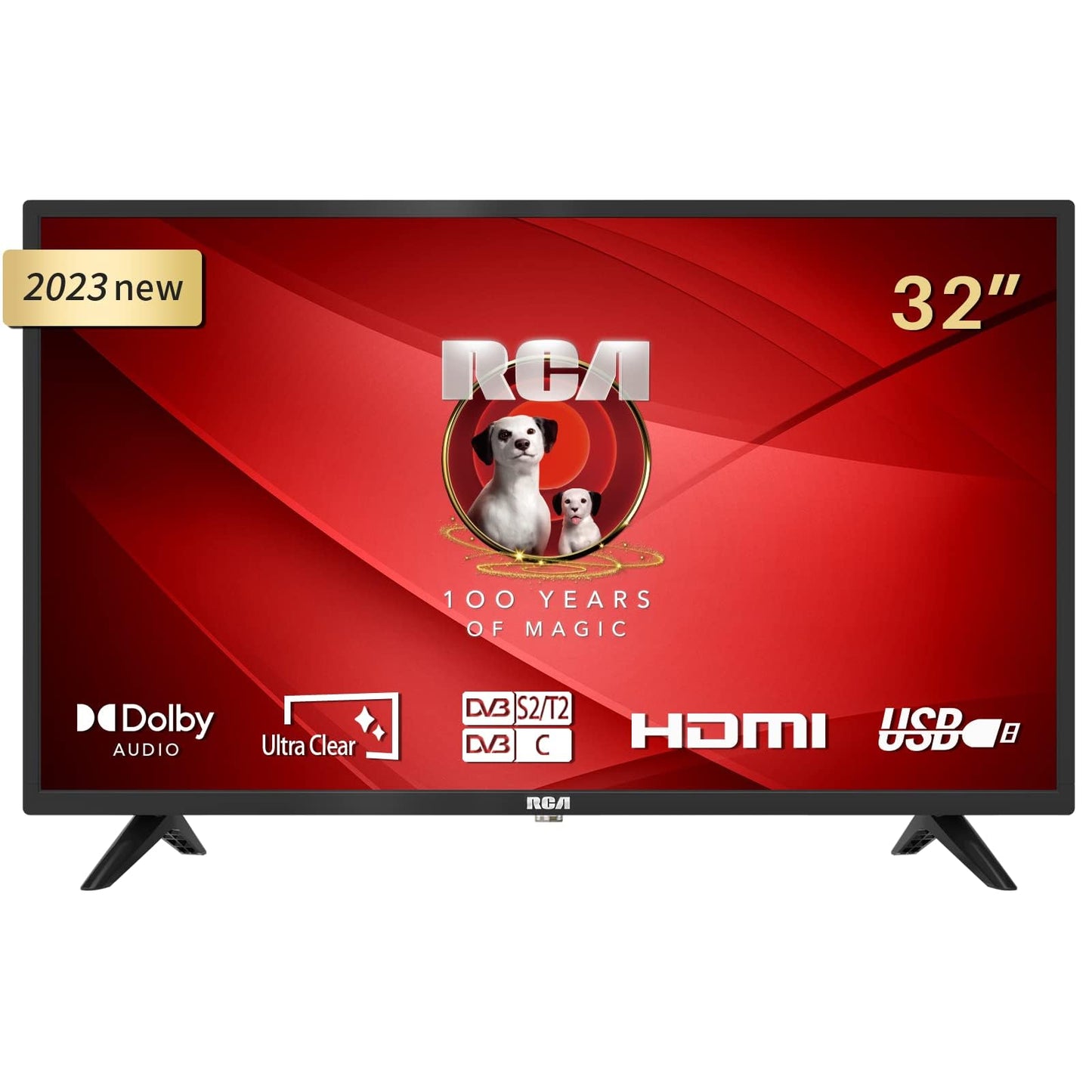 RCA E32 Televisión 32 Pulgadas (81cm) Non Smart LED TV 32" HD,Triple Reducción del Ruido,Modelo de Hotel,Modelo 2024