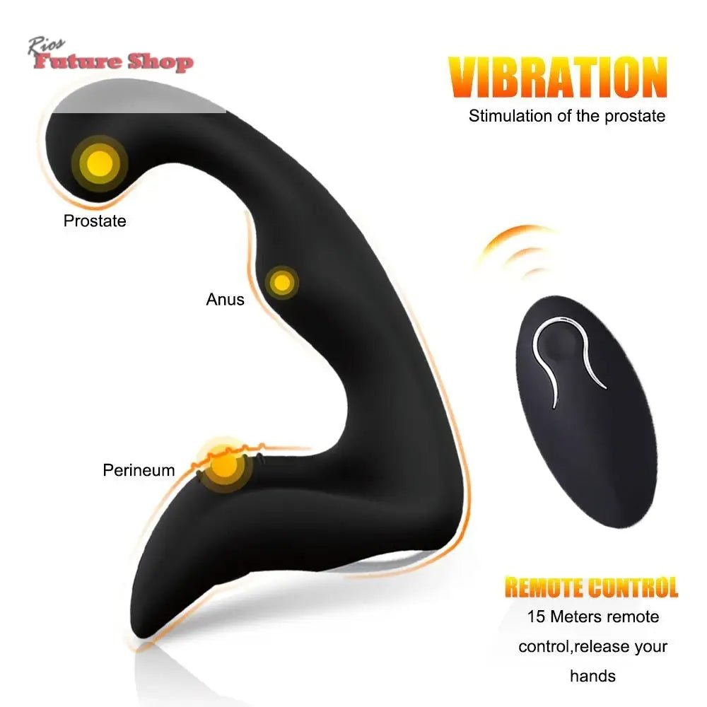 Remote Control 9 Speed Prostate Massager USB Charging Strapon For Men Anal Vibrator Sex Toys For Men Women adult Plugs Products - Rios Future Shop