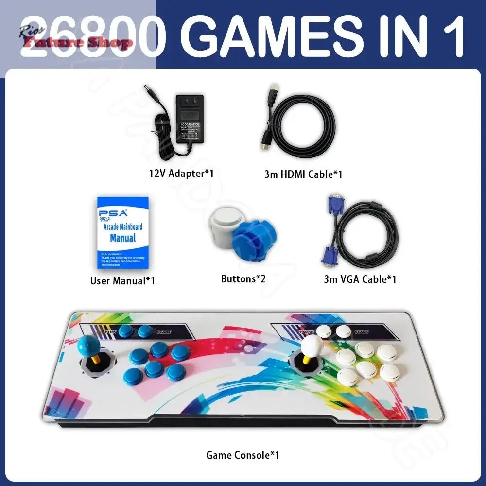 Retro +26800 Arcade Game Machine Dual Joystick - Rios Future Shop