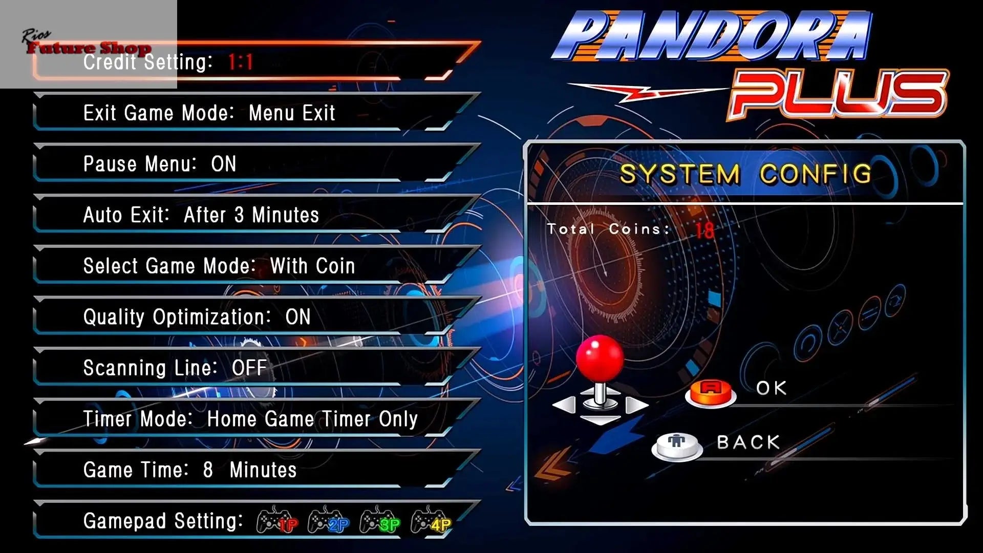 Retro Arcade Game Machine Dual Joystick - Rios Future Shop