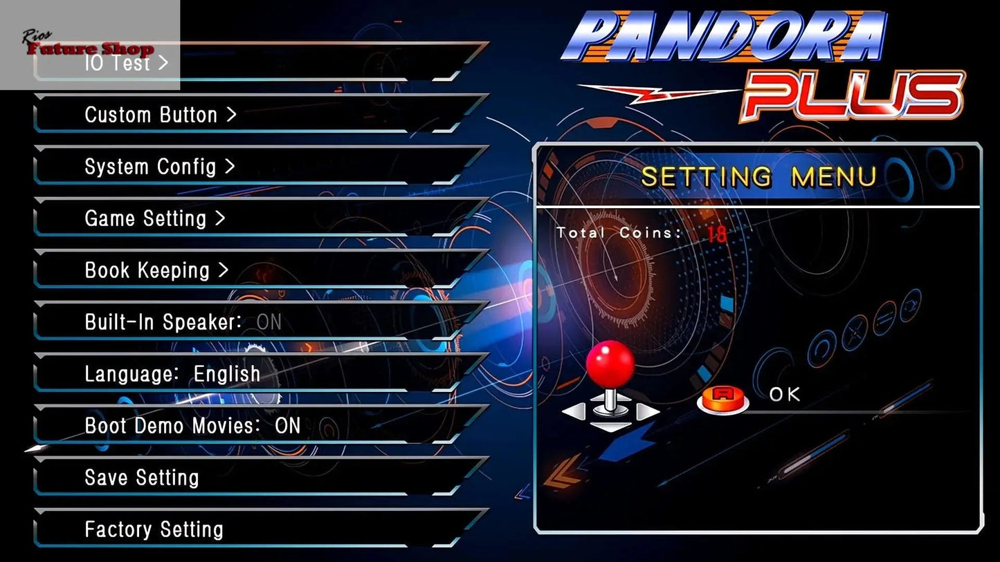 Retro Arcade Game Machine Dual Joystick - Rios Future Shop