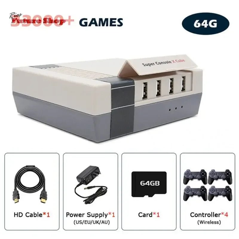 Retro Console Super Console Classic Red And White Machine - Rios Future Shop
