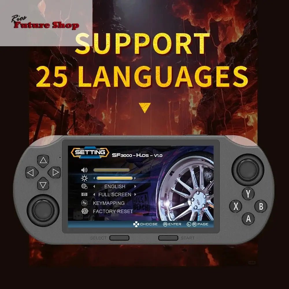 Retro Handheld Game Console 4.5 Inch IPS Video Game Consoles Built-in 20000+ Games Wireless Game Controller For PS1 GBA - Rios Future Shop