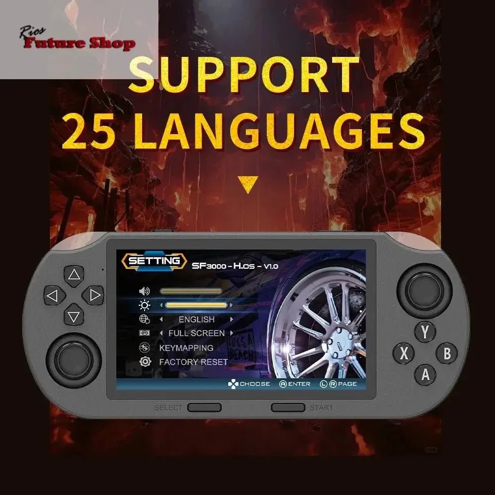 Retro Handheld Game Console 4.5 Inch IPS Video Game Consoles Built-in 20000+ Games Wireless Game Controller For PS1 GBA - Rios Future Shop