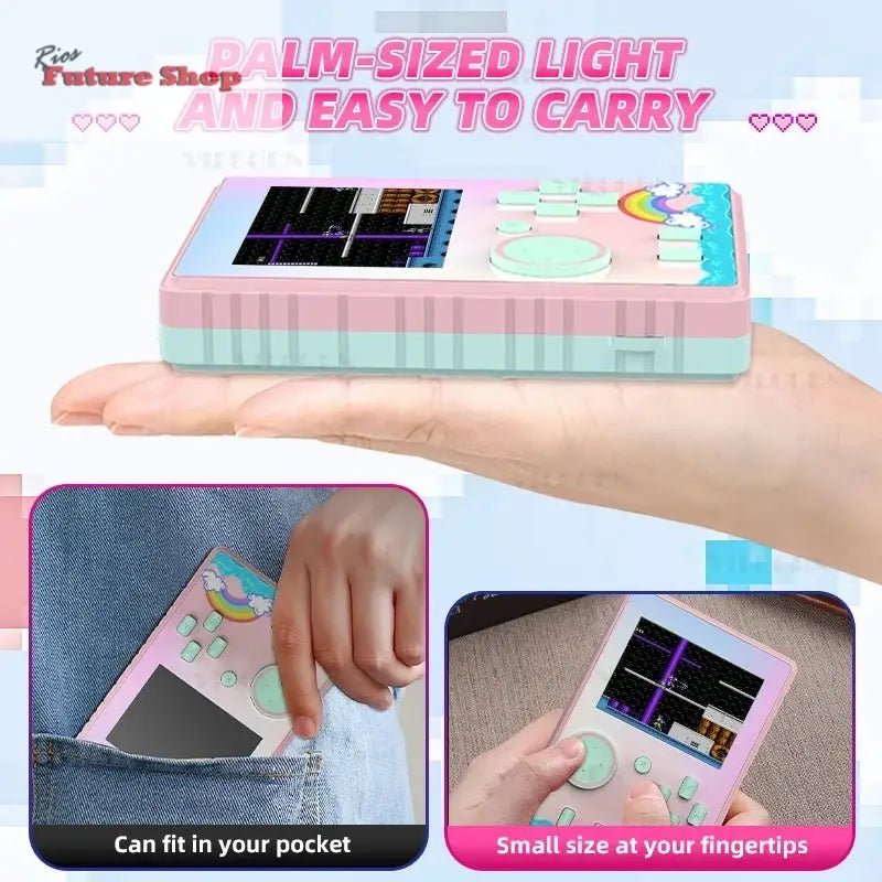 Retro Handheld Video Game Console Player 3 Inch HD Color 630 Games For NES Game Boy - Rios Future Shop