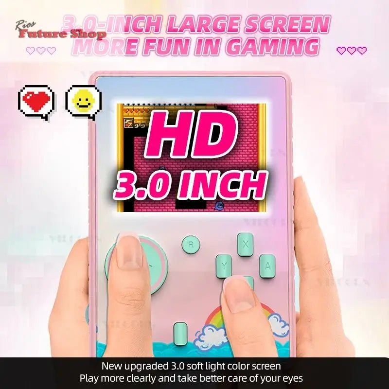 Retro Handheld Video Game Console Player 3 Inch HD Color 630 Games For NES Game Boy - Rios Future Shop