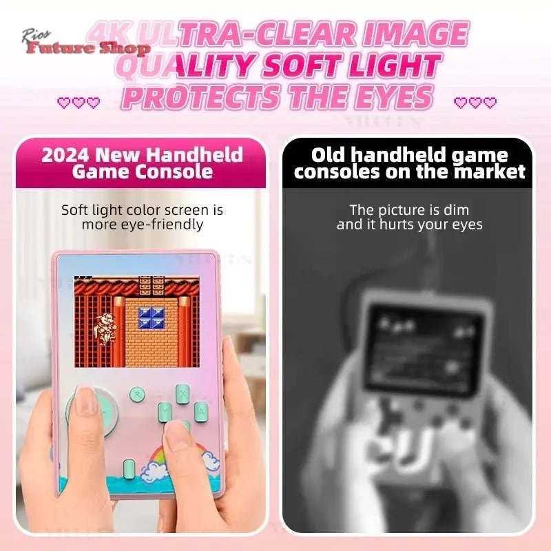 Retro Handheld Video Game Console Player 3 Inch HD Color 630 Games For NES Game Boy - Rios Future Shop