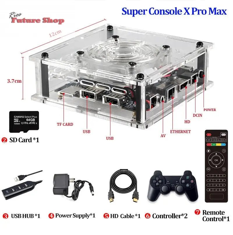 Retro mini video game console with dual systems of PSP/N64 for TV - Rios Future Shop