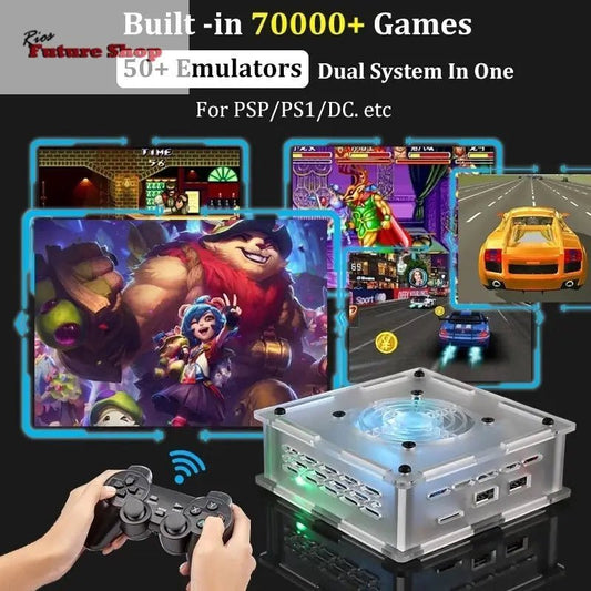 Retro mini video game console with dual systems of PSP/N64 for TV - Rios Future Shop