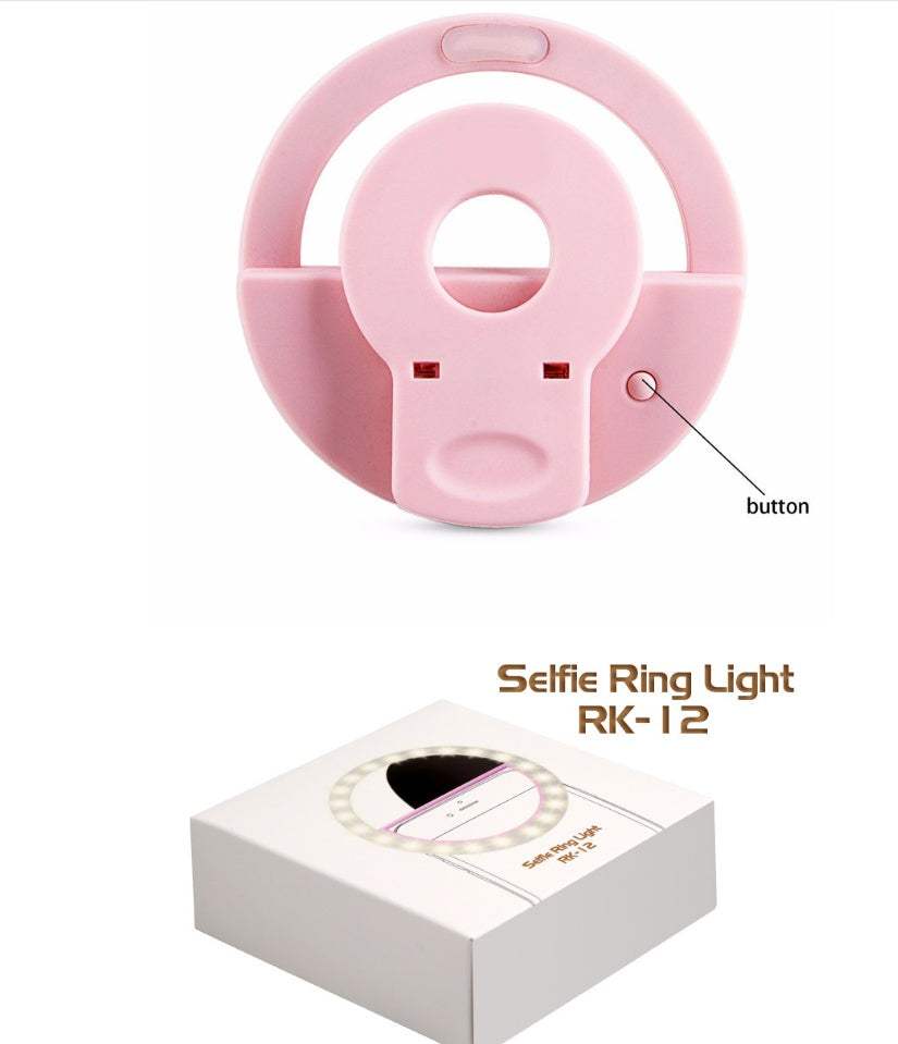 Ring Light Luz para celular, modelo de carregamento USB rk12 - Rios Future Shop