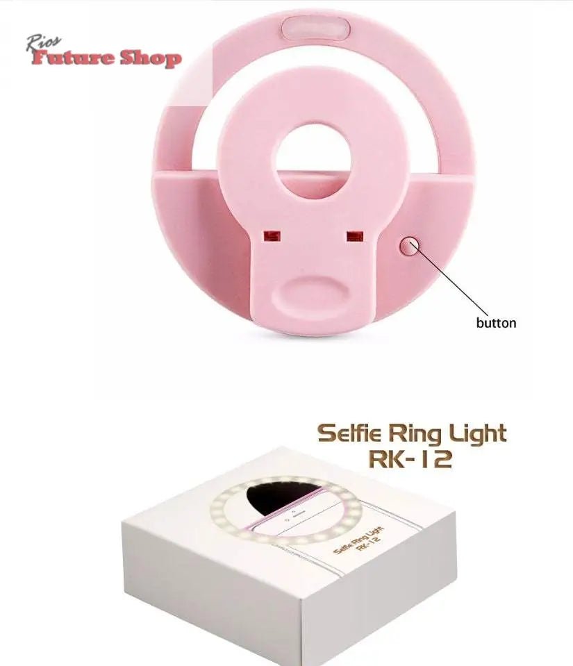 Ring Light Luz para celular, modelo de carregamento USB rk12 - Rios Future Shop
