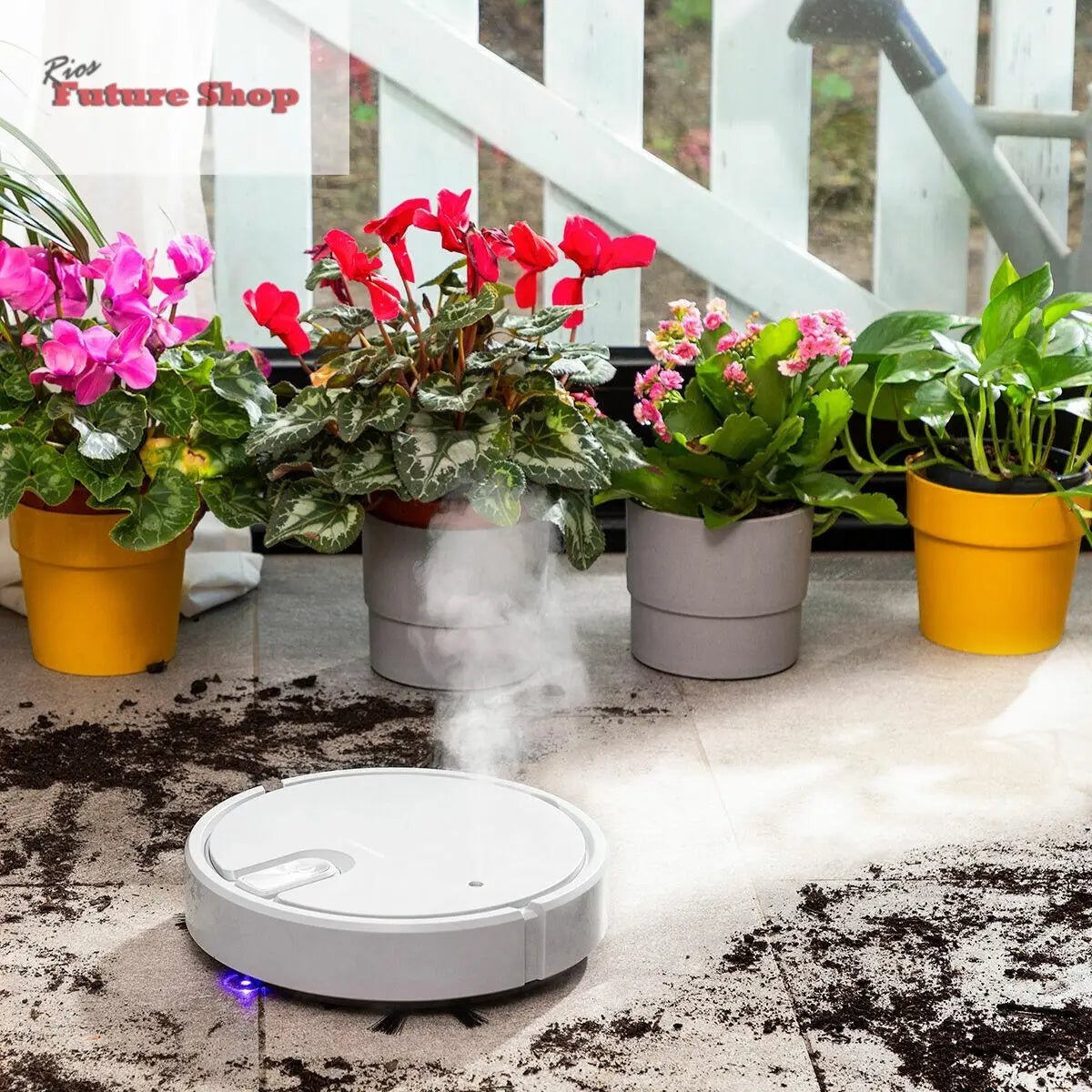 Robot Aspirador Recargable Multifunción 5 en 1 RIOS FUTURE SHOP - Rios Future Shop