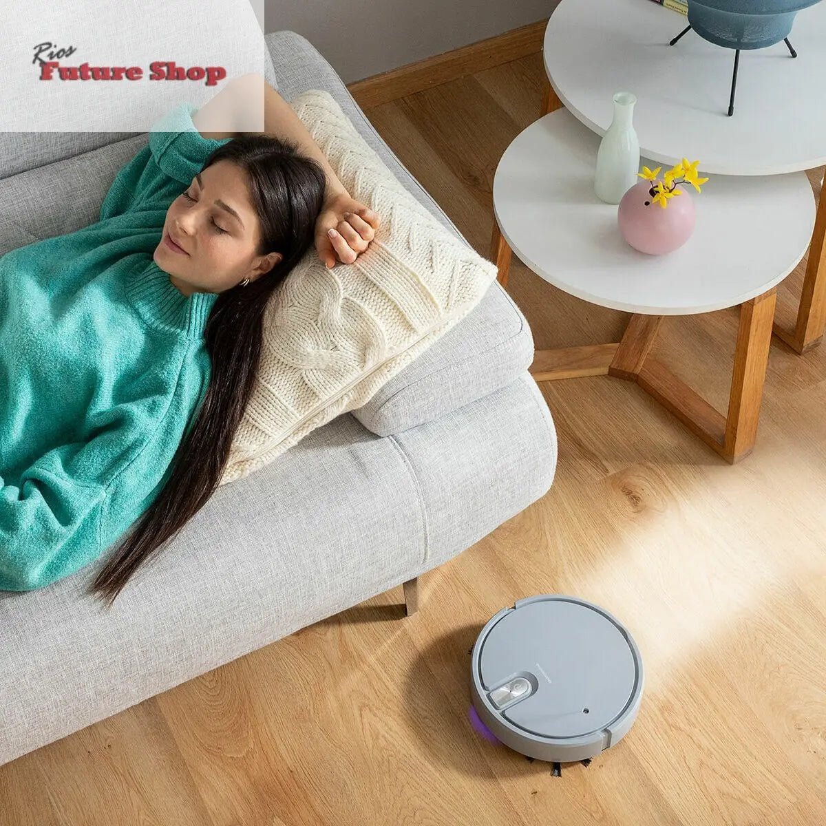 Robot Aspirador Recargable Multifunción 5 en 1 RIOS FUTURE SHOP - Rios Future Shop
