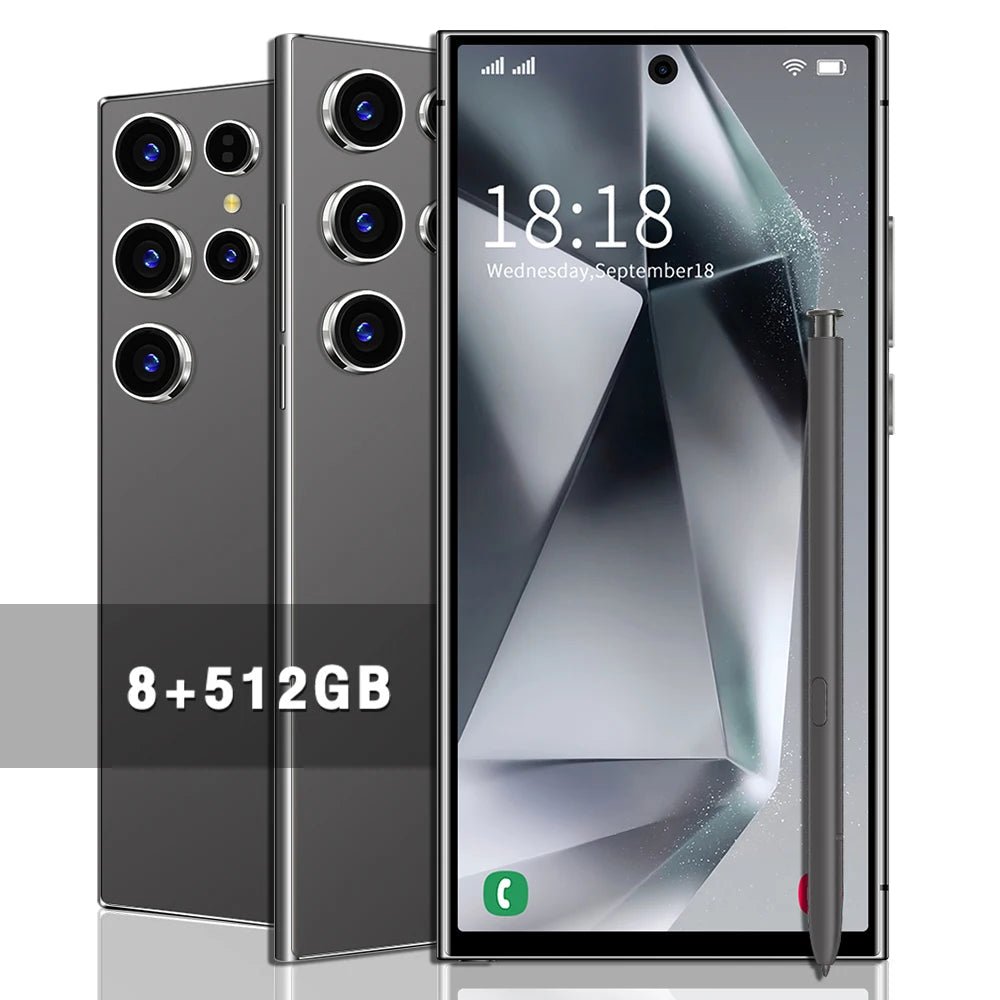 S24 Ultra 5G Smartphone US Stock 6.8 Inch Large Real 4G Screen 65W Quick Charge 8+512GB All-in-One Deca Core 12GB Built-in Pen DSersUSA