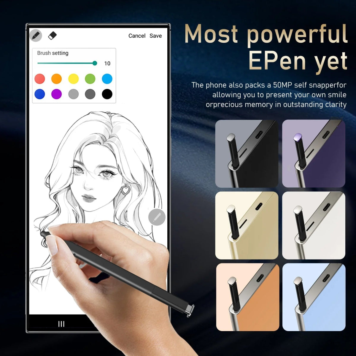 S24 Ultra 5G Smartphone US Stock 6.8 Inch Large Real 4G Screen 65W Quick Charge 8+512GB All-in-One Deca Core 12GB Built-in Pen DSersUSA