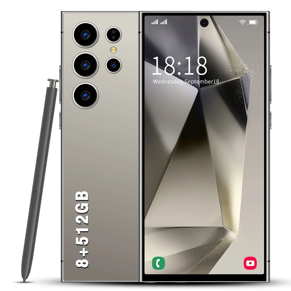 S24 Ultra 5G Smartphone US Stock 6.8 Inch Large Real 4G Screen 65W Quick Charge 8+512GB All-in-One Deca Core 12GB Built-in Pen DSersUSA