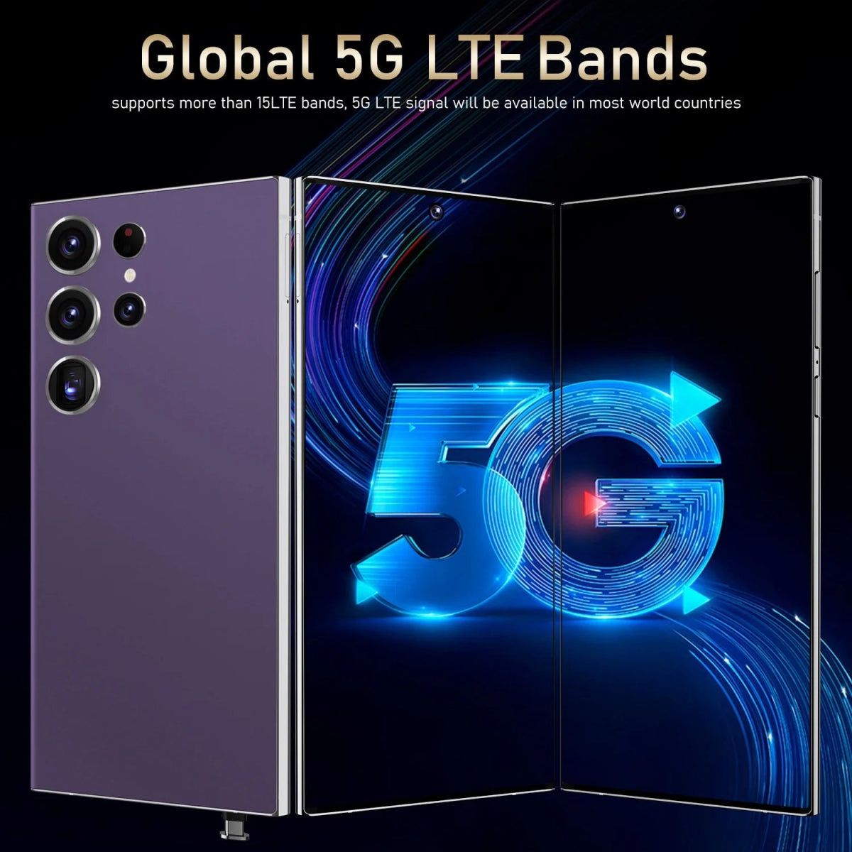 S24 Ultra 5G Smartphone US Stock 6.8 Inch Large Real 4G Screen 65W Quick Charge 8+512GB All-in-One Deca Core 12GB Built-in Pen DSersUSA