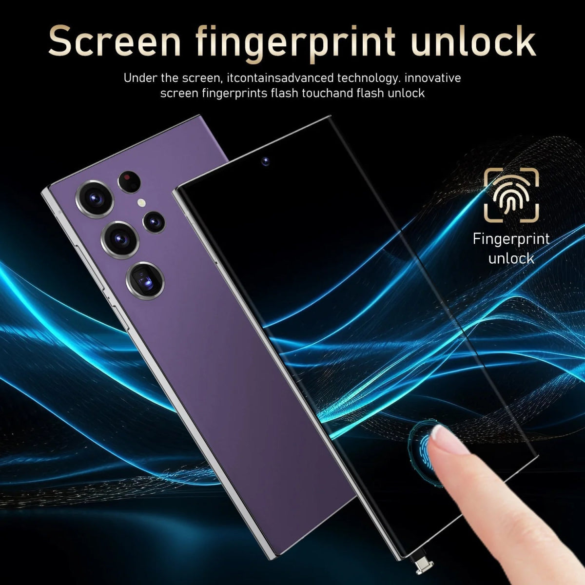 S24 Ultra 5G Smartphone US Stock 6.8 Inch Large Real 4G Screen 65W Quick Charge 8+512GB All-in-One Deca Core 12GB Built-in Pen DSersUSA