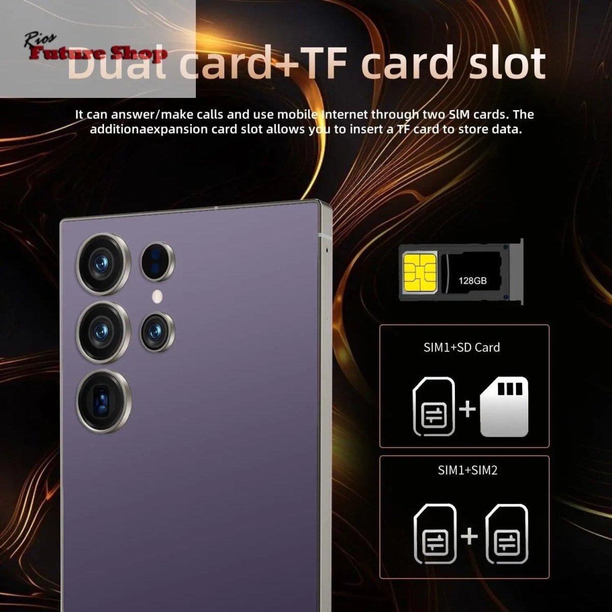 S25 Ultra Cell Phone 5G Unlocked Phone,Smartphone With Tool Pen, Android 15.0 Cell Phone - Rios Future Shop