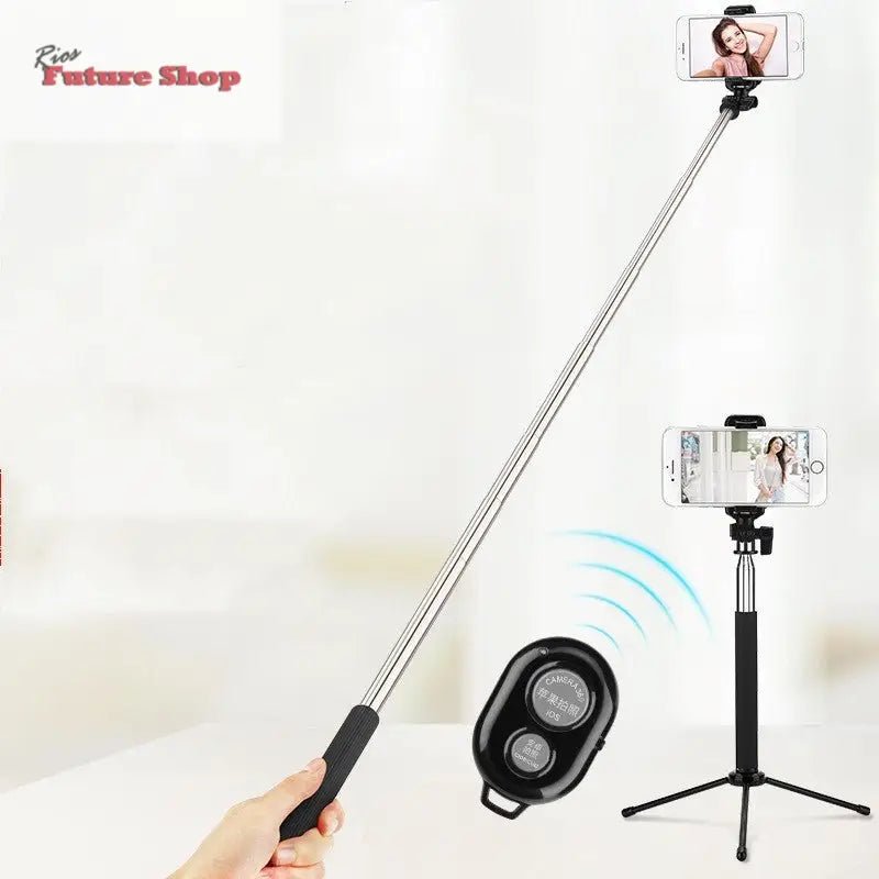 Selfie Stick com tripé e Bluetooth - Rios Future Shop