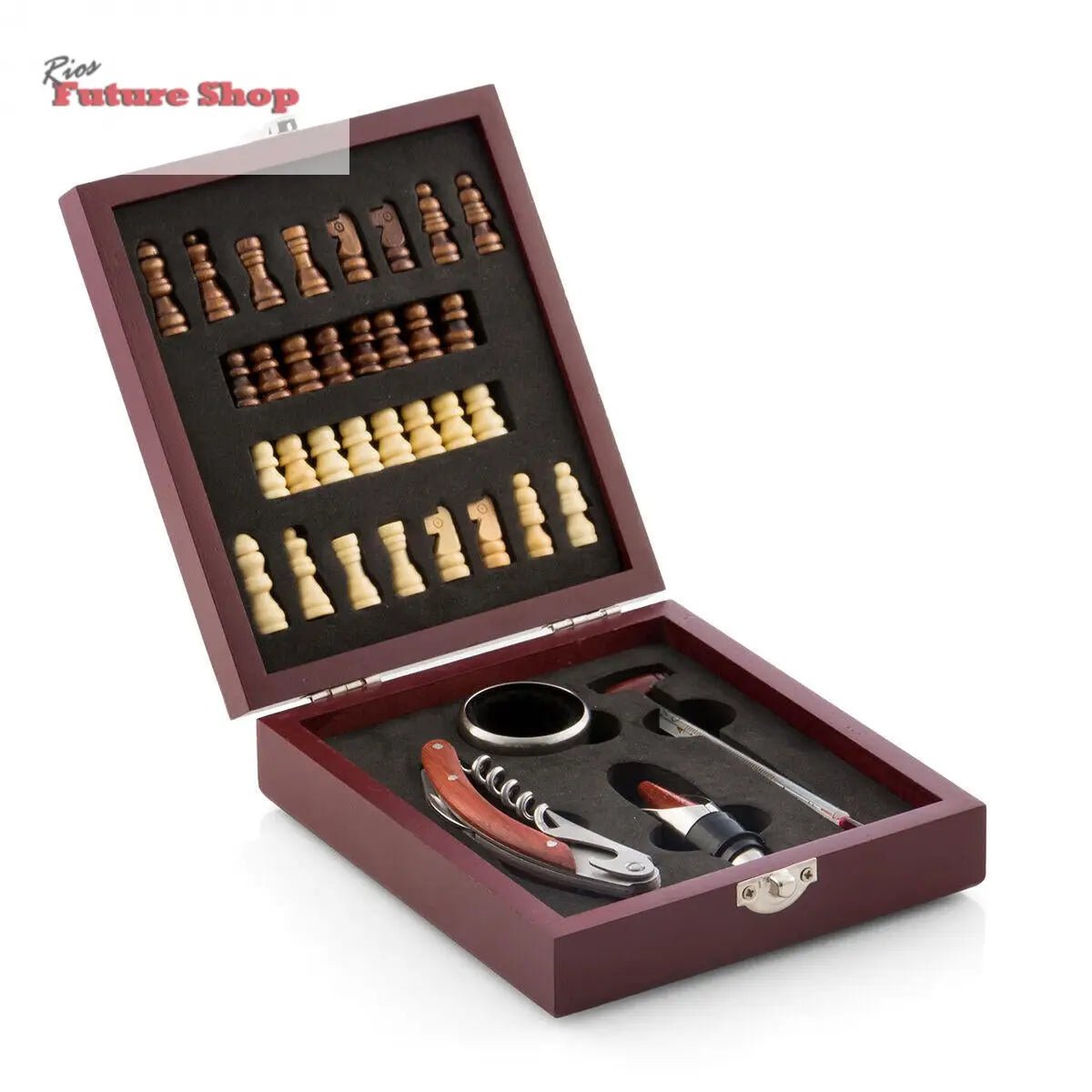 Set de Accesorios para Vino y Ajedrez InnovaGoods 37 Piezas - Rios Future Shop