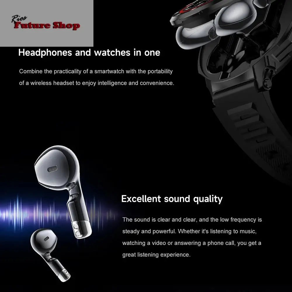 Smart Watch 2 In 1 With Earbuds - Rios Future Shop
