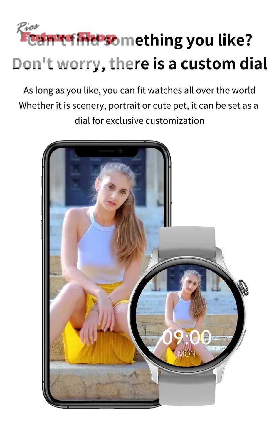 Smart Watch 466*466 HD Health Tracker For Xiaomi - Rios Future Shop