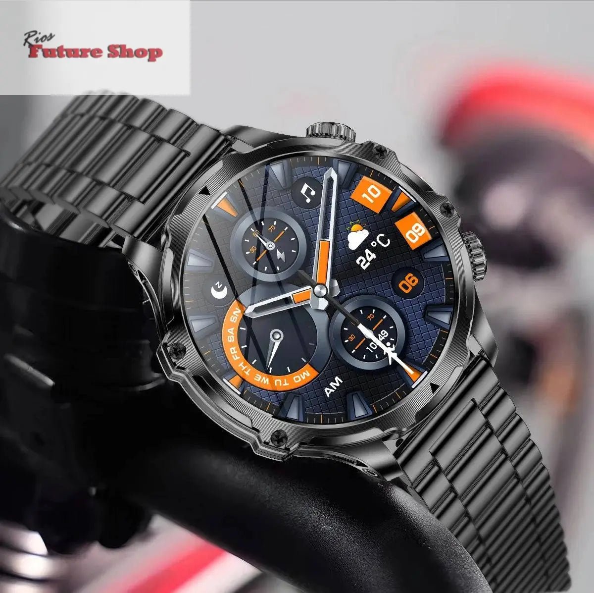 Smart Watch Flashlight Men Outdoors Sports - Rios Future Shop