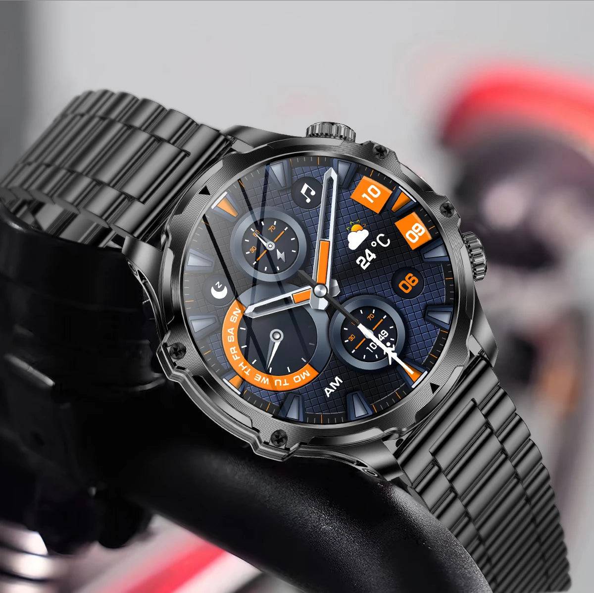 Smart Watch Flashlight Men Outdoors Sports - Rios Future Shop