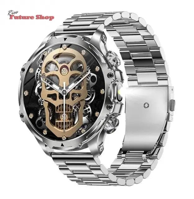 Smart Watch Flashlight Men Outdoors Sports - Rios Future Shop