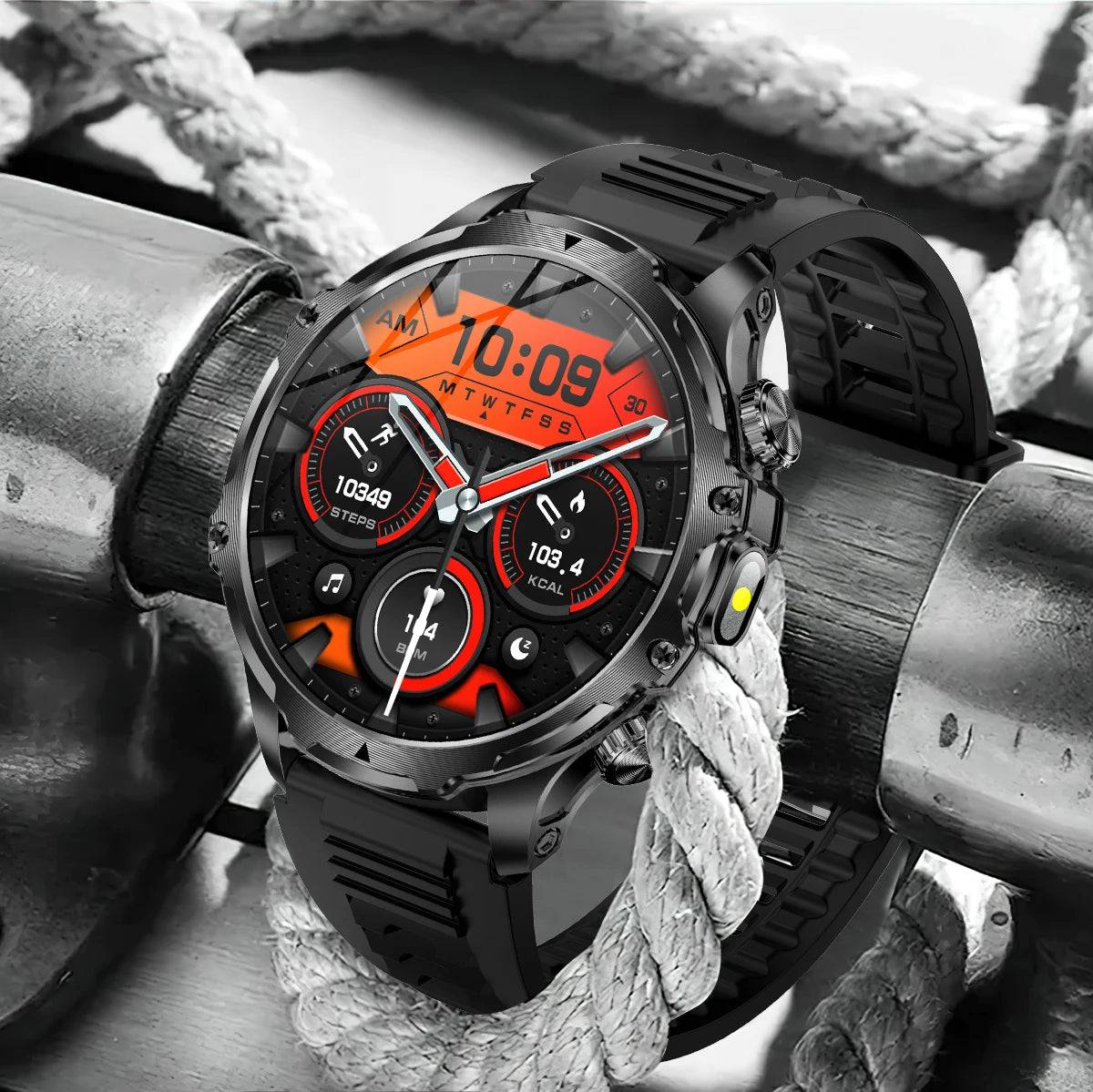 Smart Watch Flashlight Men Outdoors Sports - Rios Future Shop