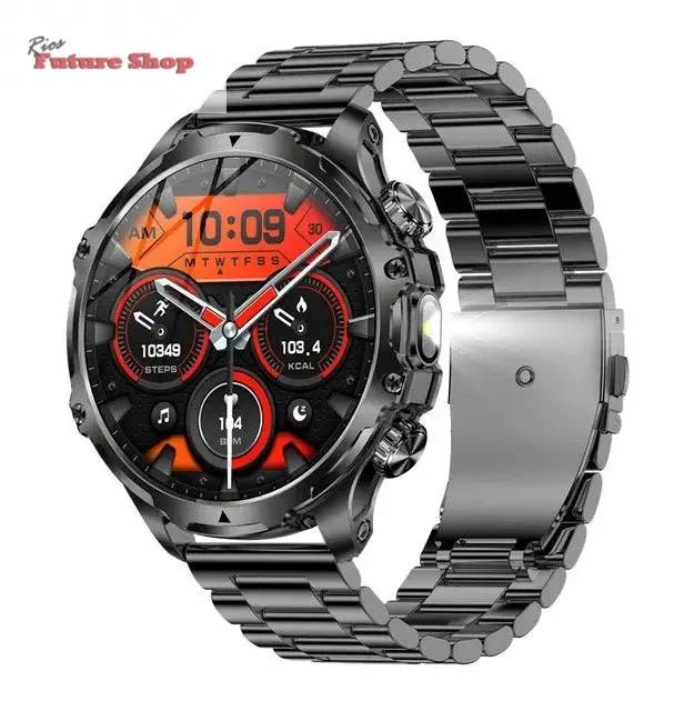 Smart Watch Flashlight Men Outdoors Sports - Rios Future Shop