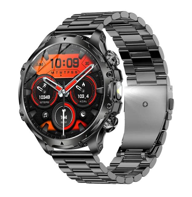Smart Watch Flashlight Men Outdoors Sports - Rios Future Shop