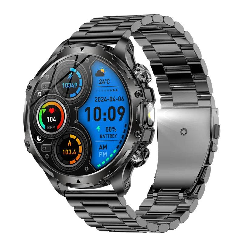Smart Watch Flashlight Men Outdoors Sports - Rios Future Shop