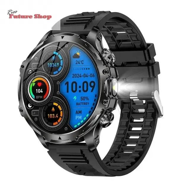 Smart Watch Flashlight Men Outdoors Sports - Rios Future Shop