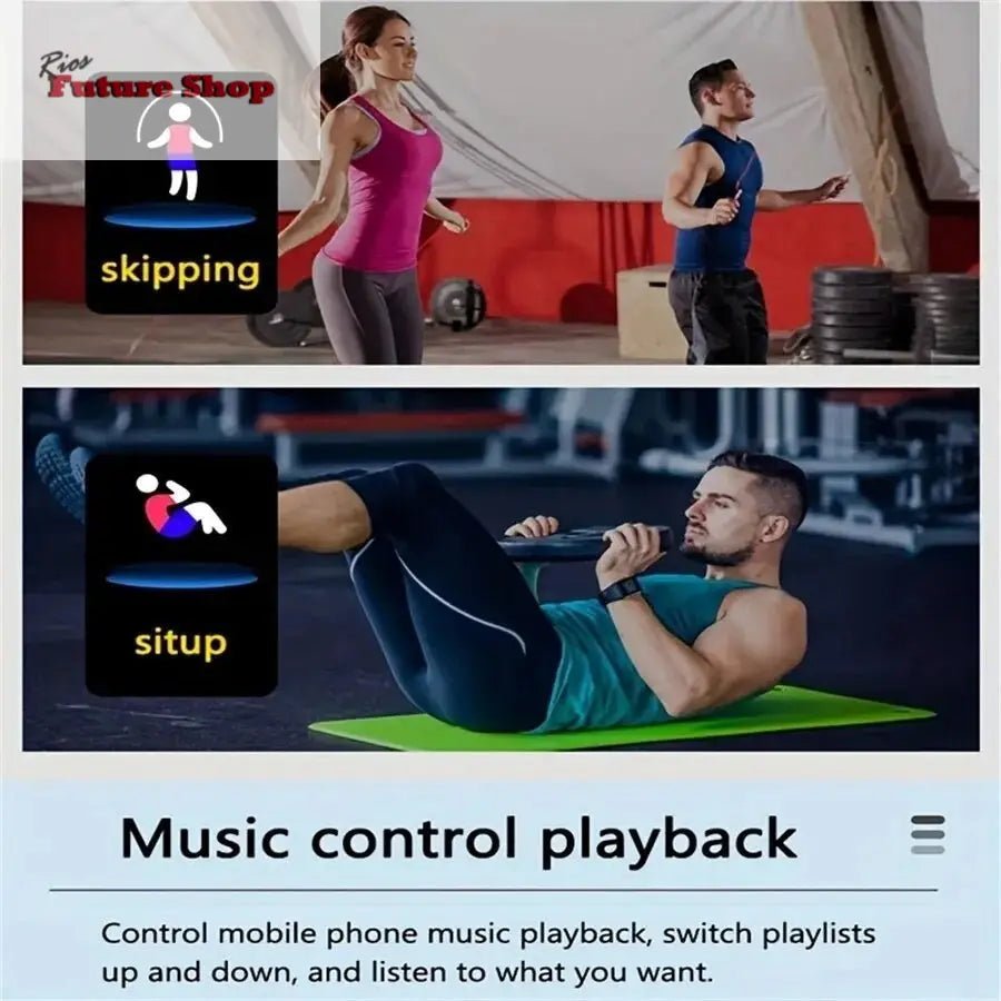 Smart Watch For Men Women Kids Message Remind Music Control Sport Step Calories D13 Smartwatch Alarm Clock 116Plus - Rios Future Shop