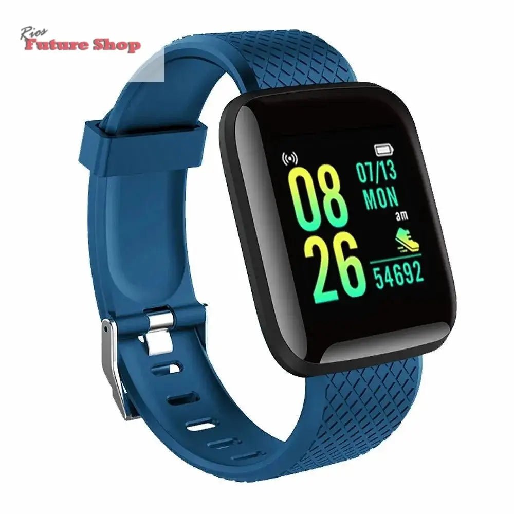 Smart Watch For Men Women Kids Message Remind Music Control Sport Step Calories D13 Smartwatch Alarm Clock 116Plus - Rios Future Shop
