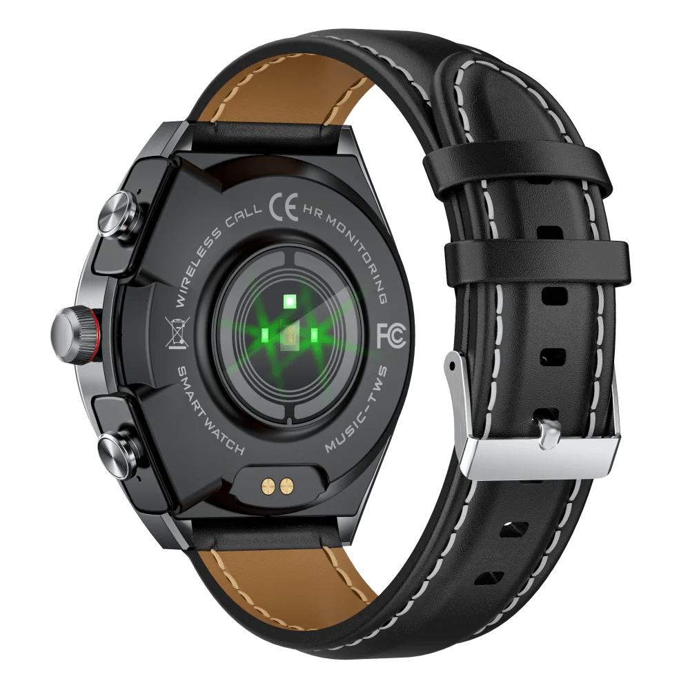 Smart Watch Leather Band with Earbuds 2 in 1 - Rios Future Shop