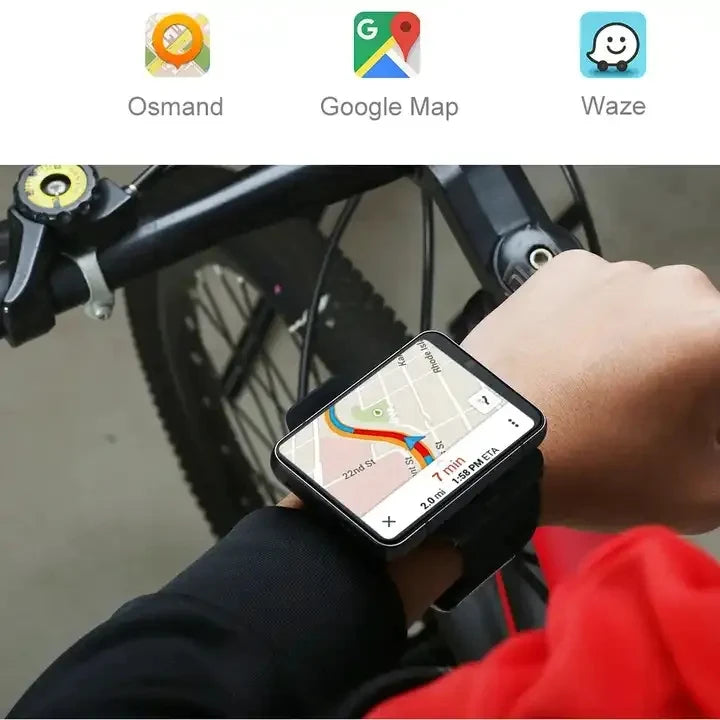 Smart Watch Phone 4G LTE Android 9 4+64GB Smartwatch 2.88" Screen Men Watch 2300mAh Dual Camera Face Unlock GPS WIFI DSers
