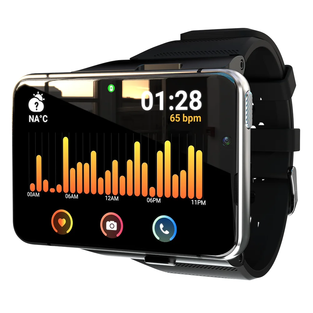 Smart Watch Phone 4G LTE Android 9 4+64GB Smartwatch 2.88" Screen Men Watch 2300mAh Dual Camera Face Unlock GPS WIFI DSers
