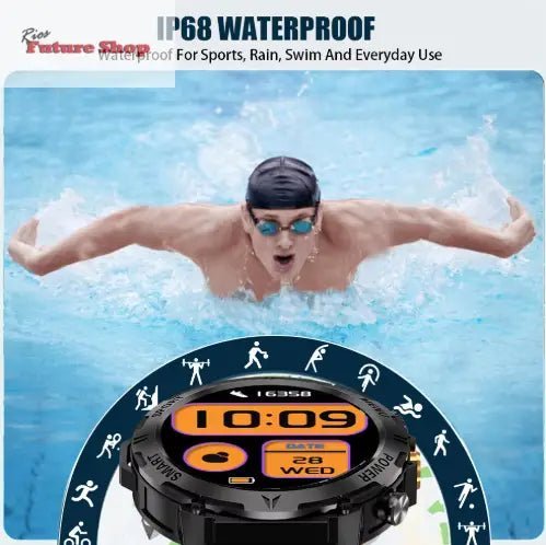 Smart Watch Sports Fitness Waterproof Men - Rios Future Shop