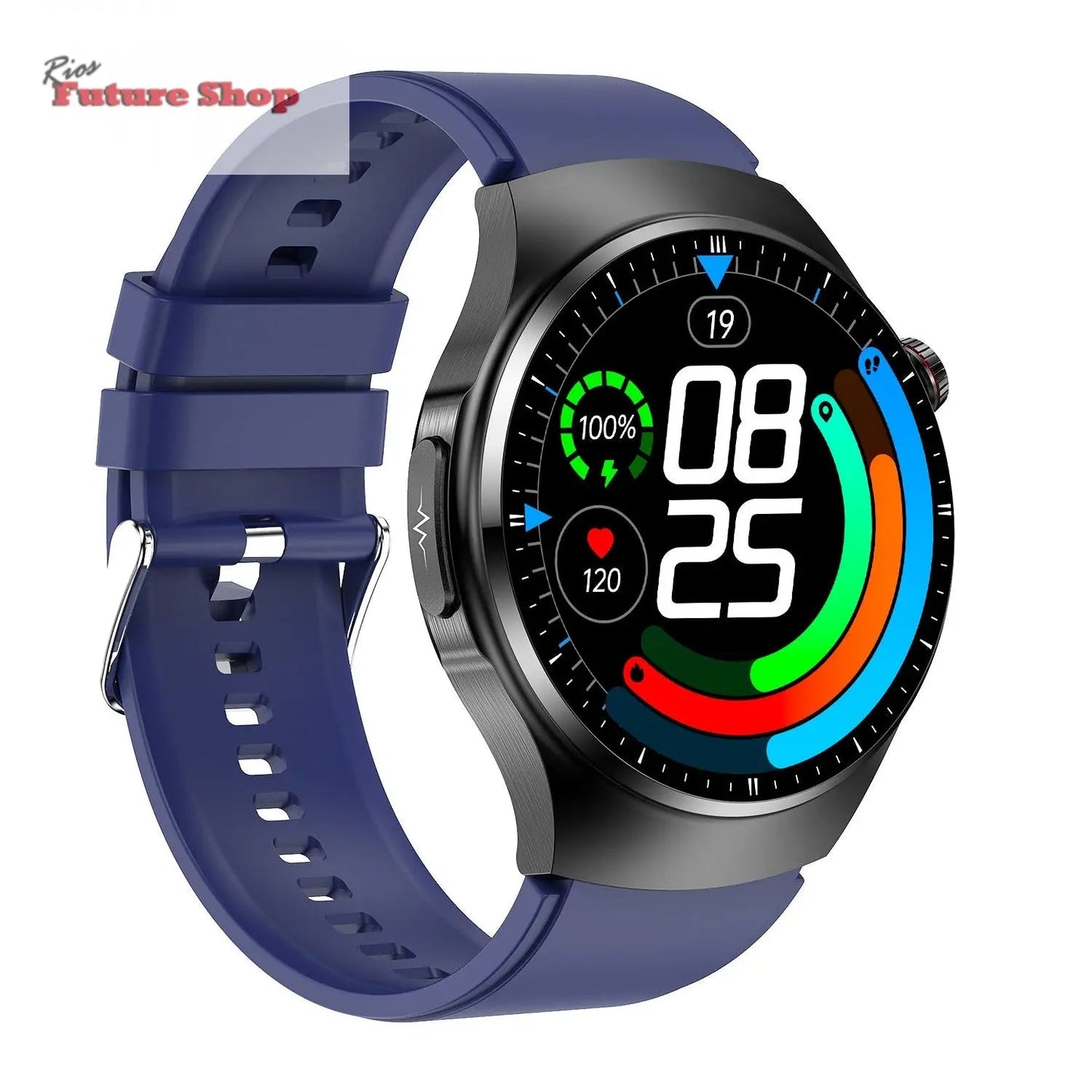 Smart Watch TK25 Bluetooth Call Blood Glucose Uric Acid Blood Lipids Electrocardiogram Body Fat Heart Rate Blood Oxygen Blood Pressure - Rios Future Shop