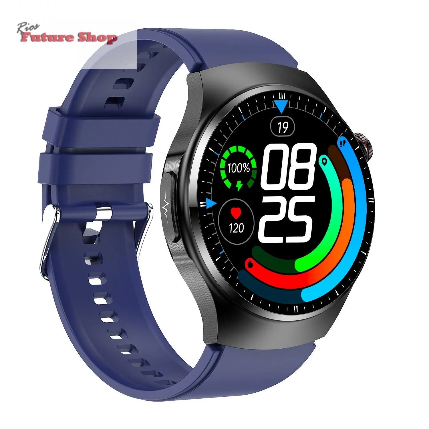 Smart Watch TK25 Bluetooth Call Blood Glucose Uric Acid Blood Lipids Electrocardiogram Body Fat Heart Rate Blood Oxygen Blood Pressure - Rios Future Shop