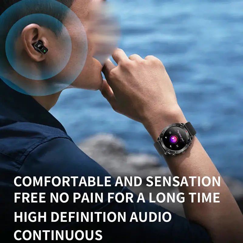 Smart Watch TWS 2 - in - 1 Bluetooth Earphones HIFI 9D - Rios Future Shop