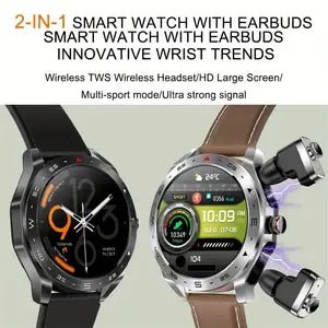 Smart Watch TWS 2 - in - 1 Bluetooth Earphones HIFI 9D - Rios Future Shop