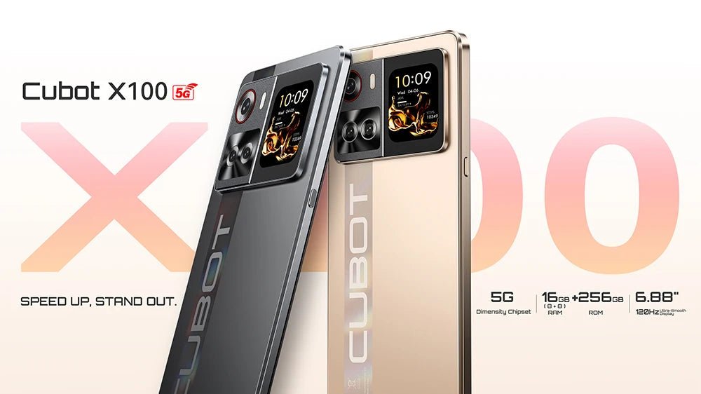 Smartphone 5G Cubot X100, Android 15, Dimensity 7025, 6nm, 2.5GHz,6.88-inch Screen,16GB(8+8),256GB, 64MP Camera, 5100mAh Battery DSersALIEXPRESS