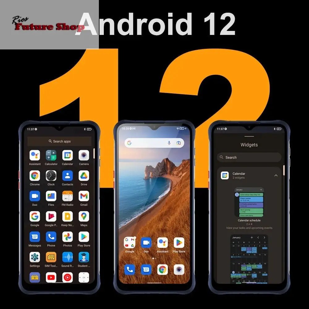 Smartphone Android 12 Unlock 4GB 64GB 20W Fast Charging Dual Screen - Rios Future Shop