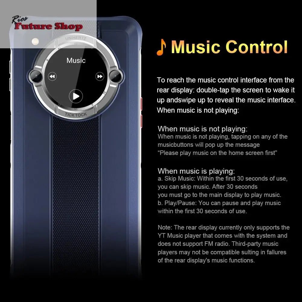 Smartphone Android 12 Unlock 4GB 64GB 20W Fast Charging Dual Screen - Rios Future Shop